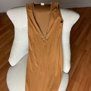 long suede dress